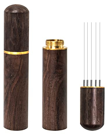 Zolunu Zolunu Espresso Distribution Tools, Espresso Coffee Stirrer (Walnut)