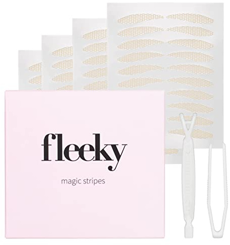 fleeky Blinkar Stripes Magic – osynliga ögonlock ränder för att lyfta hängande utan OP, ögonlid tejp, dubbelknäppt klistermärke för att dölja (XL)