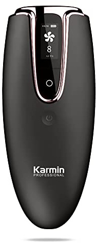 Karmin Silk Series IPL - Dispositivo de depilación profesional, permanente, sin dolor, para mujeres y hombres, sin dolor, seguro y eficaz, color negro