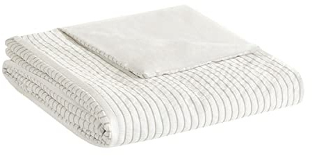 Beautyrest 3 Piece Striped Seersucker Queen Duvet Cover Set BR12-3842