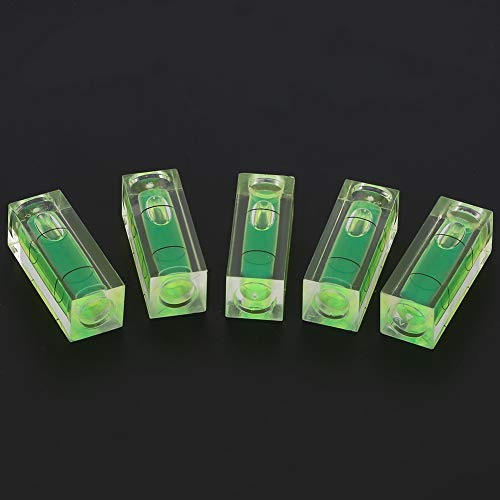 KIMISS Ubble Levels (15 × 15 × 40 Mm) 5 Stück 15 * * 40MM, Wasserwaagen-Blase Kleine -Wasserwaage Libelle Quadratisch Qualität 4cm Picatinny-Farbe