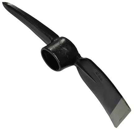 Heavy Duty Mattock Pick Head (5.5LB 7LB With or Without Handle Replacement Steel Garden Digging Tool Concrete) (5.5LB (2.5KG))