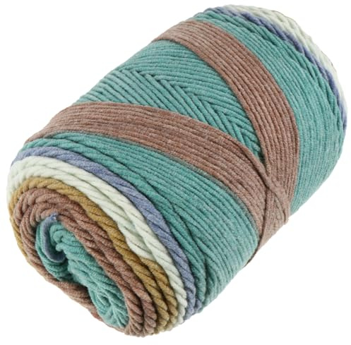 Beavorty Cordoncino Per Maglieria Corda In Macramè Di Cotone Cordoncino Di Cotone Colorato Per L'artigianato 1 Rotolo (Colore 8)