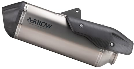 ARROW SONORA TITANIUM SILENCER WITH CARBY END CAP KTM 1290 SUPER ADVENTURE HOMOLOGATED TITANIUM SONORA SILENCER WITH CARBON ENDCAP, Metall