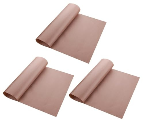 ABOOFAN Revestimiento Reutilizable Antiadherente para Horno de Fibra de Vidrio Resistente a Altas Temperaturas 3 Piezas para Hornear en Cocina Fácil de Limpiar