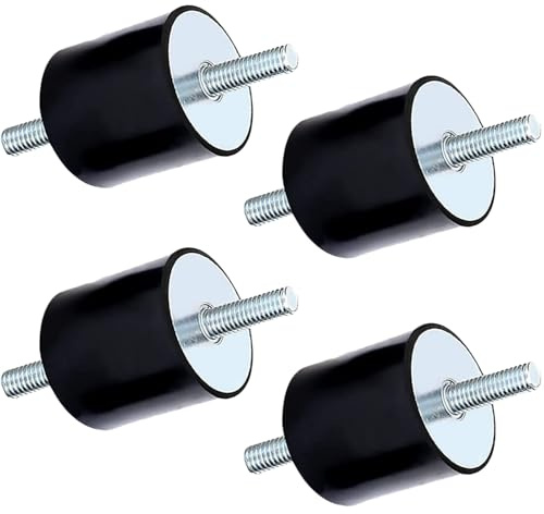 M8 30x30 Gummipuffer Vibrationsisolator, Luftkompressor-Pumpe, Anti-Vibration, Gummihalterung, Stoßdämpfer Antivibrationsisolation Gummilager Bootsspulen Gummilager Stoßdämpfer(VV30*30)