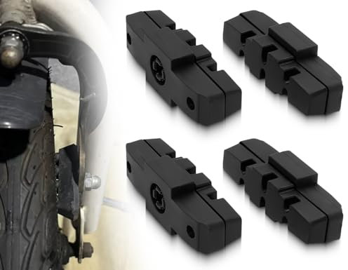 AOYEGIC 4 Stück Bremsbeläge,Fahrrad Bremsschuhe,Langlebig & Passgenau Bremsgummi,Kompatibel mit Magura Hs11 Hs22 Hs24 Hs33 Hs66,für Fydraulische Felgenbremse(schwarz)