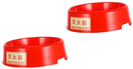 ULTECHNOVO 2 Piezas Base De Soporte Para Extintor Soporte Para Extintores Base De Extintores Soporte De Suelo Para Extintor De Incendios Soporte De Piso Para Extintores Rojo El Plastico