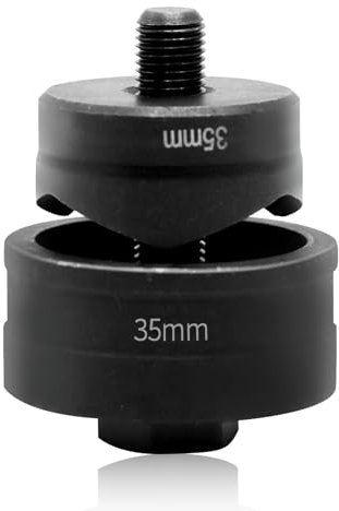 CCLIFE Punzonatrice per Lamiera 35 mm, Strumento Manuale per Taglio Preciso, Acciaio Inox, Metallo, Lavelli