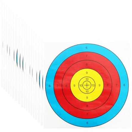 Puleuroy Bogenschießpapier-Zielbogen und Zielscheibe für die Jagd im Hinterhof, Zubehör für das Bogenschießen-Zieltraining