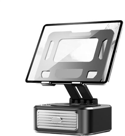 Support de téléphone portable avec haut-parleur, son stéréo sans fil, station d'accueil pour tablette, parfait pour regarder les mains et le divertissement, gadget Tech cool, utilisation à la maison
