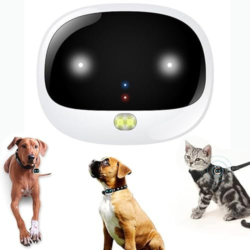 Rechargeable GPS Wireless Pet Fence with Tracker Collar - Waterproof Locator for Small to Medium Dogs and Cats - Anti-Lost Device with Voice Monitor and Low Battery Alarm