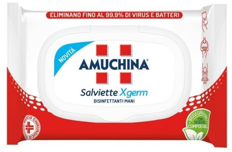 Salviette Xgerm Disinfettanti per le Mani - Confezione da 20 Salviette