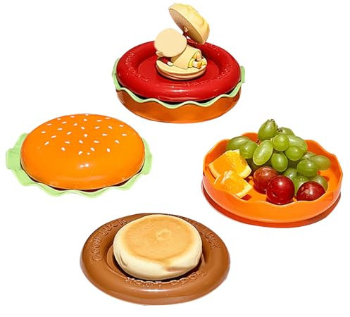 Genérico Platos Hondos,Plato Pequeño para Hamburguesas | Bandejas Para Salsas Vajilla Para Aperitivos Fiestas Adultos Barbacoa Cocina Niños Hogar Comedor