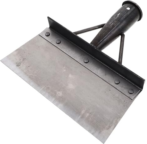 Gogogmee Paletta Per Escrementi Di Pollame Da Fattoria, Pala Per Letame Pulita in Metallo, Strumento Per Pulizia Allevamenti Suini e Polli, Lama Da 20 Cm, Resistente e Facile Da Lavare