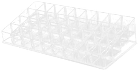 ABOOFAN Présentoir à Rouges à Lèvres Transparent Emplacements pour Échantillons de Gloss Parfum Organisateur de Maquillage Vertical