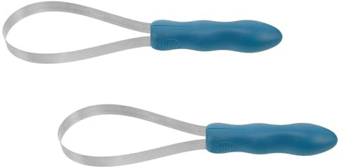 LOORGVEL Entfilzungsbürste für Pferde aus Edelstahl Doppelseitig Gezahnt mit Griff für Effiziente Fellpflege Entfernung von Lose Haaren Schmutz und Verfilzungen Geeignet für Ställe