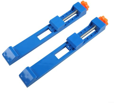 Guida per sega circolare regolabile per frese da 14,5 a 15,2 cm, con morsetto per la lavorazione del legno e tagli a strisce strette, adatta a 145-208 mm (2 pezzi)