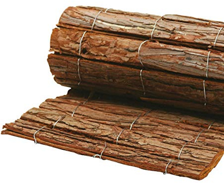 AFP Rindenholzmatte Winterschutz Pflanzen, 30 x 100 cm/Stammschutz Bäume/Frostschutz Kübelpflanzen/Deko/Bastelmatte/Winterschutz Pflanzen / 2 Jutesäckchen gratis