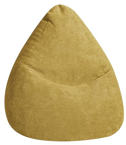 Gouchee Home Sitting Point only by Magma BeanBag ALFA XL Sitzsack, Made in Germany, senf