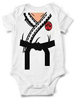 Baby Karate Costume Bodysuit