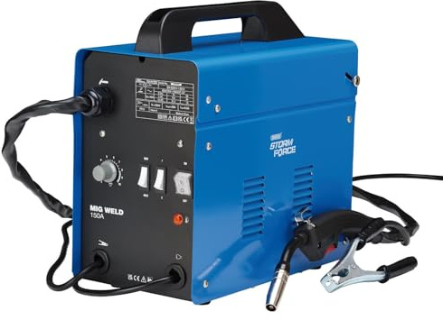 Draper 70050 Storm Force Gasless MIG Welder, 150A Blue One Size
