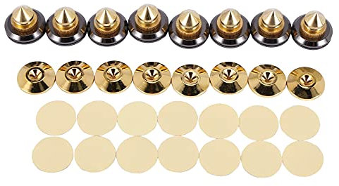 Dellx 8 Set Golden-Plated, Stands CD Audio Subwoofer Amplifier Turntable Isolation Feet