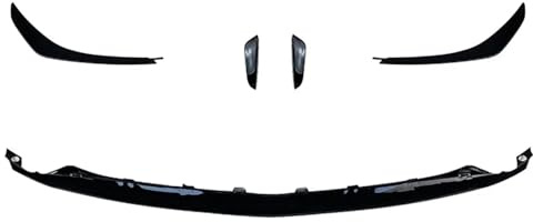 Delantero Spoiler para GLA Clase H247 GLA200 GLA35 GLA45 AMG 2020+ Parachoques Delantero Negro Brillante alerón divisores Auto 5 uds Alerón Frontal