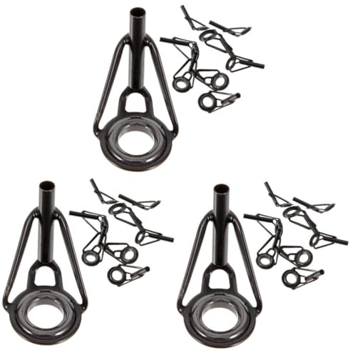 Sosoport STK Kopf der Angelrute Angelruten Reparatur Werkzeugsatz Angelruten Reparatur Set mit Spitzen Angelruten zum Baitcasting Rutenspitzen Angelzubehör professionelle angeltipps
