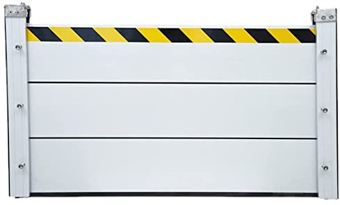 Hochwasserschutz für Kellerfenster, Hochwasserschutz, Aluminiumlegierungsmaterial, gut wasserdicht, geeignet für Garageneinfahrt, Tür, Straße usw., 100 x 60 cm