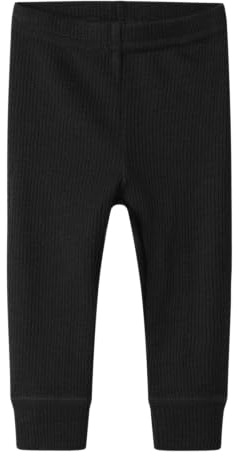 Name IT unisex Nbnwax ull revben leggings Noos, svart, 68