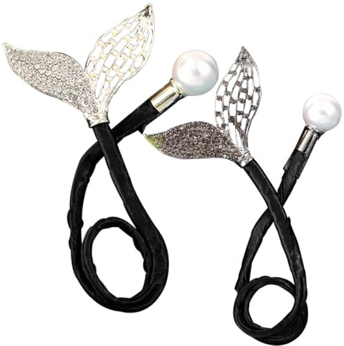 Dutt Maker,2 Stück Strass Blumen Haarspange,Französische Twist Haarnadel Haarknotenmacher für Haare,Elegantes Haar Zubehör für Frauen,für Mittleres Bis Langes Haar,Lazy-Haarknoten für Frauen,Stil 2