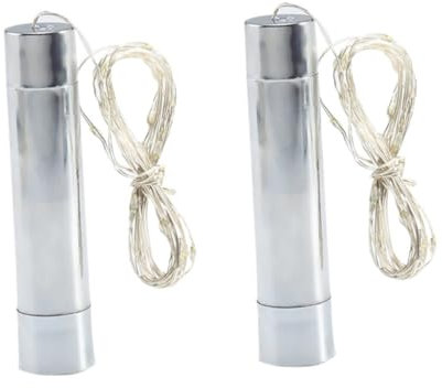 HOLIDYOYO 2pcs Led Bottle Stopper Light Warm Decorative String Light for Wine Bottles Battery Operated for Home Atmosphere and Romantic Settings