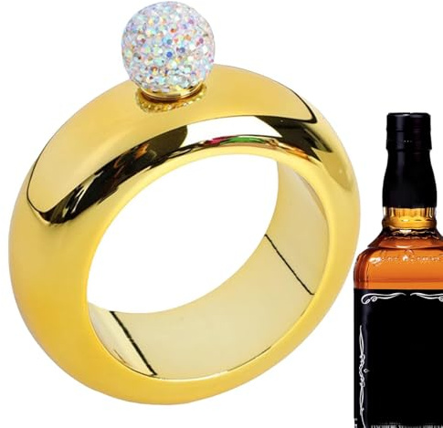 Bracelet boule | 3,5 onces drôle bracelet flasque | Bracelet mignon ballon pour anniversaire de danse, whisky, festivals de musique