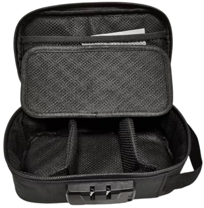 Geruchsdichte Tasche, geruchsdichter Dokumenten-Organizer, multifunktionale kleine medizinische Tasche mit Schloss, Reise-Medizin-Verschlusstasche für Geschäftsreisen, tägliches Pendeln und Reisen
