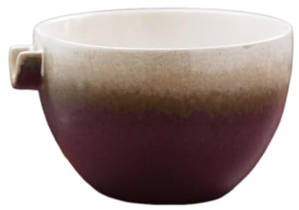 MotiveTech Tazón para Matcha con, Taza de Té Japonesa Hecha a Mano, Tazón de Té Tradicional de de 350 Ml para La Familia, Regalo para Matcha, Blanco, Individual