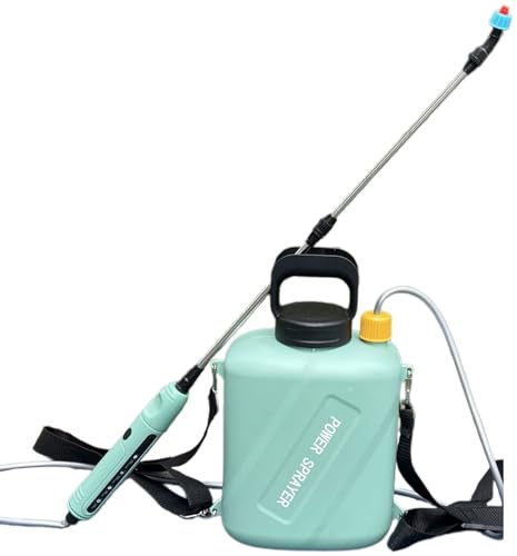Pulverizador eléctrico de mochila de 6 litros de capacidad, sistemas recargables, correa acolchada ajustable para jardinería profesional, cuidado de plantas, carga USB, pulverizador de agua de jardín