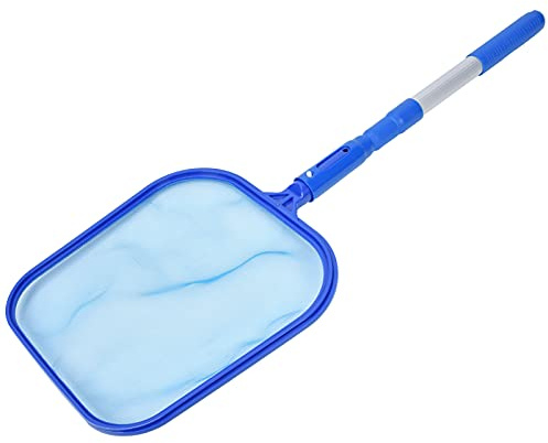 Bamjour Kit de Nettoyage de Piscine, Filet d'écumoire, Râteau à Feuilles, Fournitures de Nettoyage de Piscine avec Poteau Télescopique à 3 Sections, Filets de pour Le du d'écumoire de, ' de