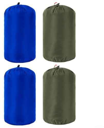 Oniissy Ultraleichter Packsack mit Kordelzug für Reisen, Outdoor, Camping, 400T Nylonsack für Schlafsäcke, Jacken, 4er-Pack mit 3 l, 5 l, 8 l Fassungsvermögen (Set 3, 5 l)