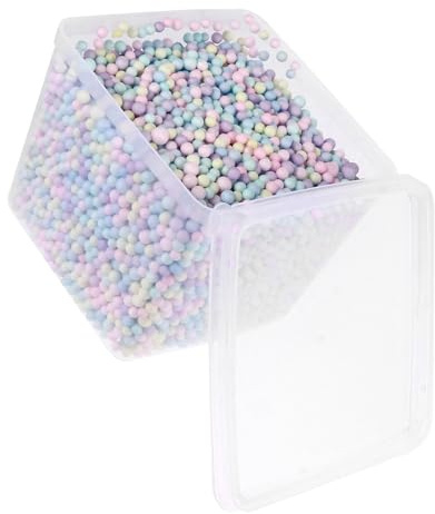 Veemoon Füllperlen für Sitzsäcke 7–9mm Macaron Schaumstoffbälle Bastel und Kissenfüllung Leichte Selbstgemacht Deko für Hochzeit Party und Kuscheltiere