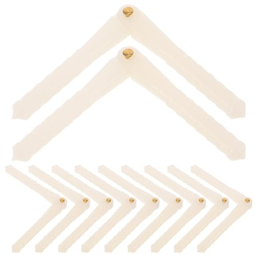 BESPORTBLE 20pcs Rc Airplane Needle Hinge Plastic Pins for Model Plane Repair and Building Process, Small Pin Hinges Fit Assembly Setups Minimal Downtime, White Plastic Model Aircraft Fixing