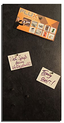 Magnetische Vinyl-Pinnwand/Magnettafel/Memoboard in Schiefer-Optik und einer Größe von 61cm x 30,5cm inkl. 10 Neodym-Haltemagnete