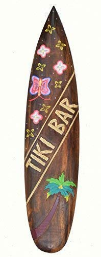 Interlifestyle Deco surfbräda 100 cm Tiki bar Hawaii dekoration att hänga upp Maui Kaui South Seas surfbräda