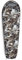 Lumaland Outdoor Schlafsack Mumienschlafsack, 230 x 80 cm, inklusive Packsack, 50 x 25 cm gepackt Camouflage grau