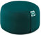 Present Mind Cojines Redondos de Yoga Extra Altos (20 cm) - Verde Esmeralda - Zafu de Yoga – Cojín de Suelo Alto para Yoga y Meditación – Yoga Accesorios Hechos en la UE – Funda Lavable - 100% Natural