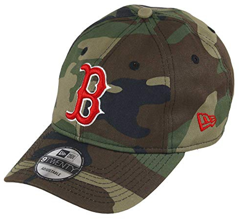 New Era Boston Red Sox 9twenty Adjustable Cap MLB Essential Woodland Camouflage - One-Size