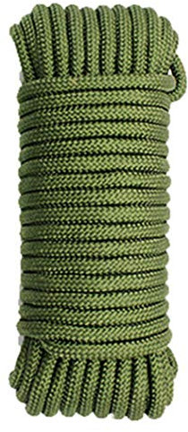 Hxiu - Corda multiuso in nylon per campeggio, sport e attività all'aria aperta, in movimento, mobili, pesca (10 mm, verde nerastro)
