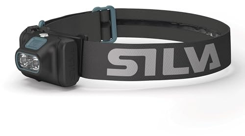 Silva Stirnlampe Batteriebetrieben Scout 3XT - 350 Lumen - 2 Helligkeitsstufen 2 LED- 2 Farben Rot & Weiß - Silva Kopflampe Rotlicht mit Batterieanzeige - Outdoor Stirnlampe Sport Joggen