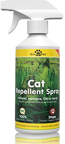 KinderPet® Cat Repellent Spray Big Value 1L Stop Cats Anti Fouling Natural Humane Citrus Spray Cat Deterrent Stops Fouling Digging Pooping Peeing Urinating Scratching