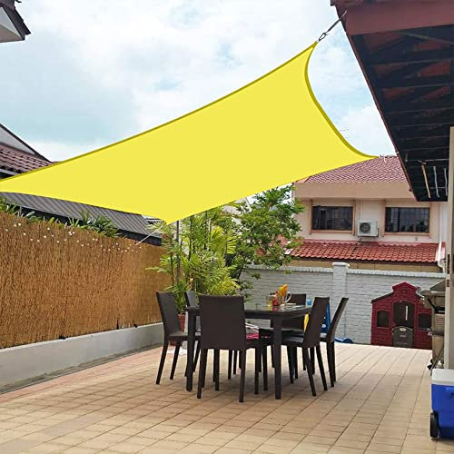 Hilftio Pergolas de Jardin 5x7m Sombreado 95% - Protección UV 95% Carpas para Exteriores Tela por Metros Barata Barbacoa y balcón, Amarillo